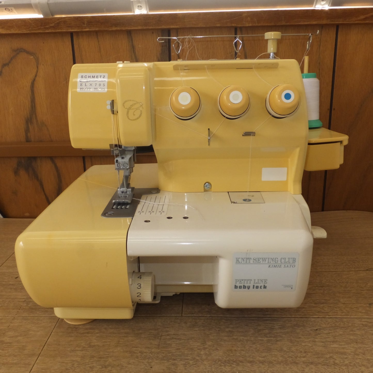 [送料無料] 現状品★ジューキ JUKI ベビーロック baby lock PETIT LINE ロックミシン BL700　KNIT SEWING CLUB KIMIE SATO★