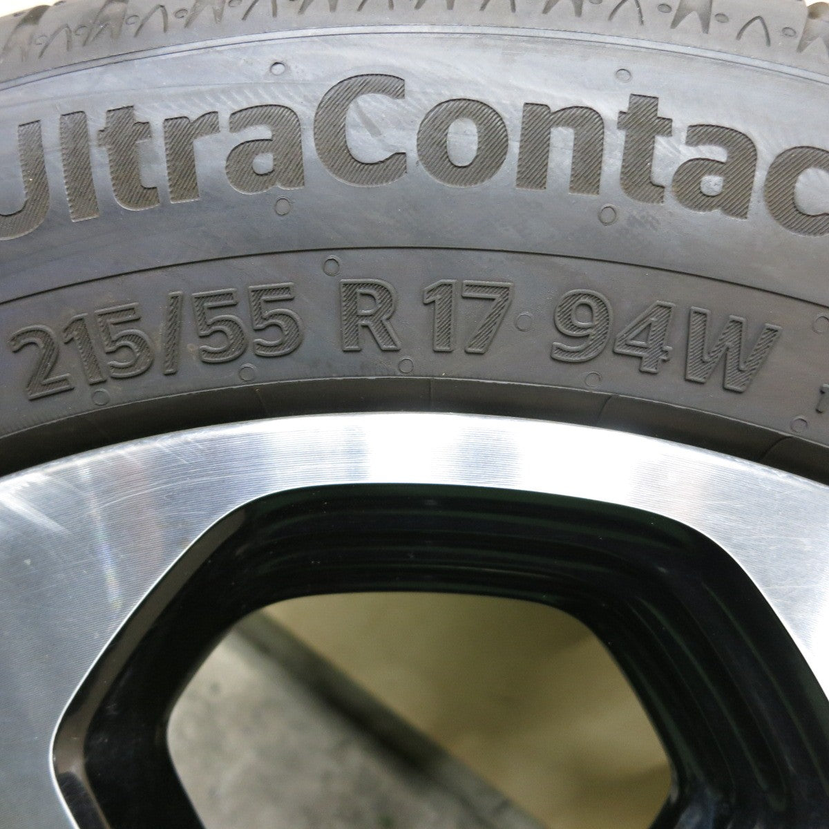 ほぼ未使用！24年！1本★ホンダ RU ヴェゼル 純正 ENKEI 215/55R17 コンチネンタル ウルトラコンタクト UC7 エンケイ 17インチ PCD114.3/5H★5080604ナノ