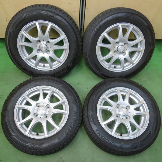バリ溝！キレイ！9.5分以上★スタッドレス 165/70R14 ヨコハマ アイスガード iG60 Fang ファング 14インチ PCD100/4H★6011604イス