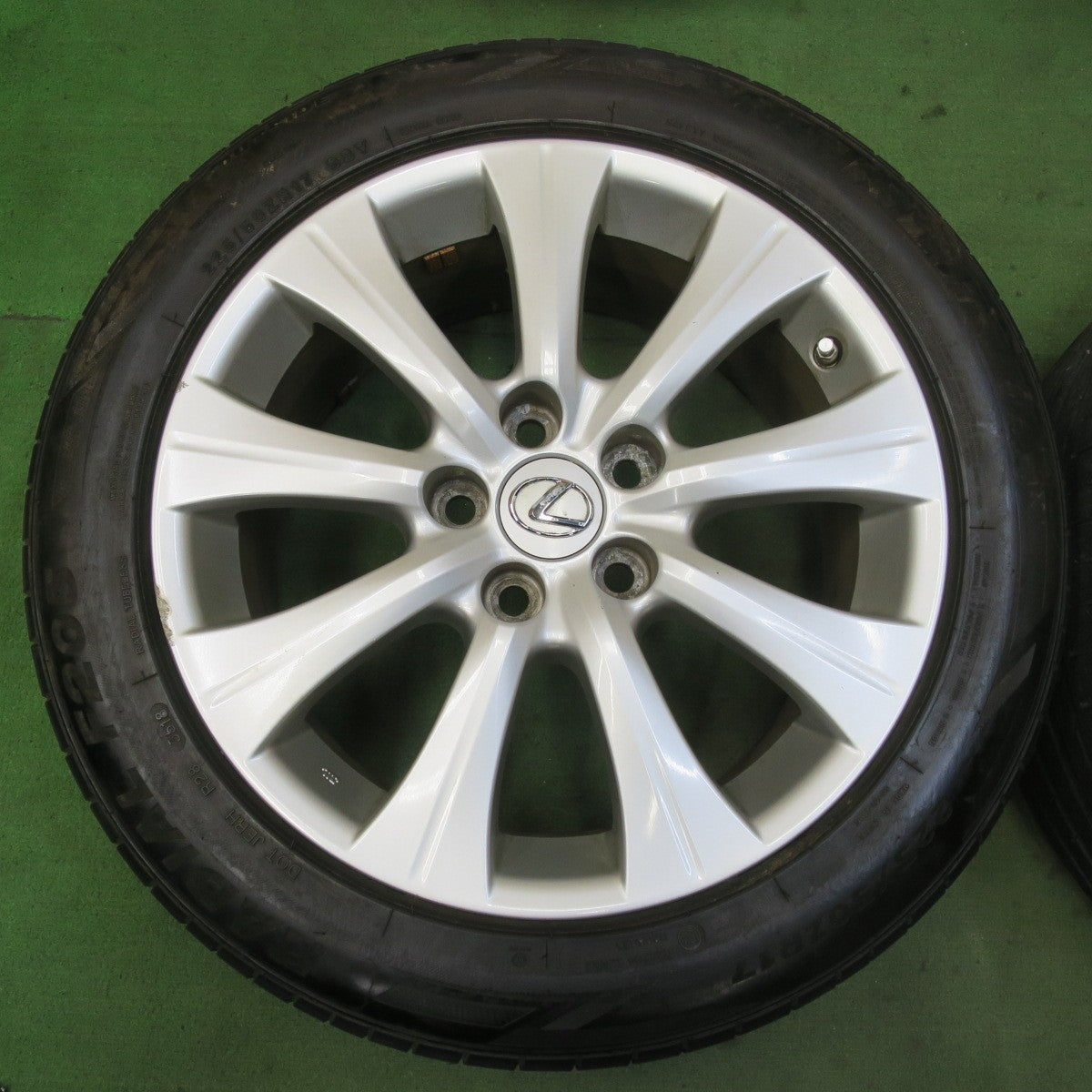 センサー付★レクサス GS 純正 225/50R17 ブリヂストン レグノ GR-XI ミネルバ ラジアル F205 17インチ PCD114.3/5H★5092706イノ