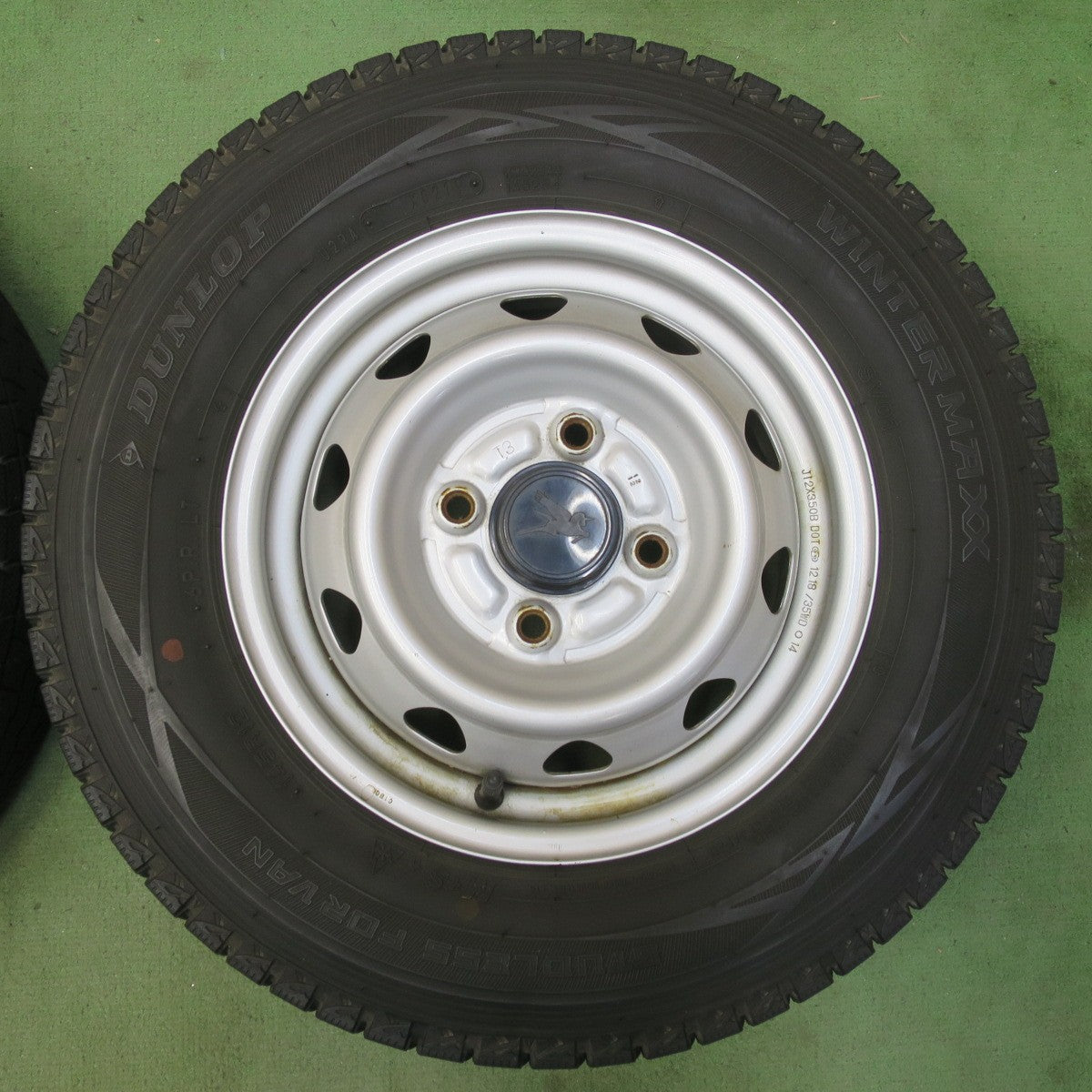 4本価格★スタッドレス 145R12 6PR ダンロップ ウインターマックス SV01 スチール ホイール 12インチ PCD100/4H★6041804イス
