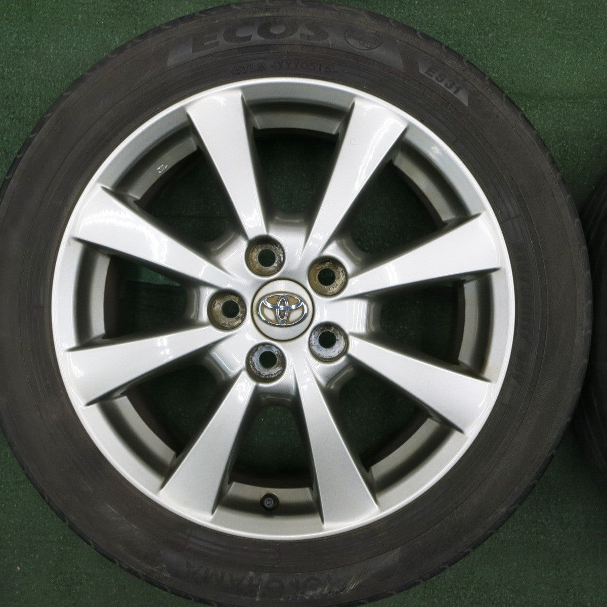 *送料無料* 4本価格★トヨタ アベンシス 純正 215/55R17 ヨコハマ エコス ES31 17インチ PCD114.3/5H★4041709TNノ