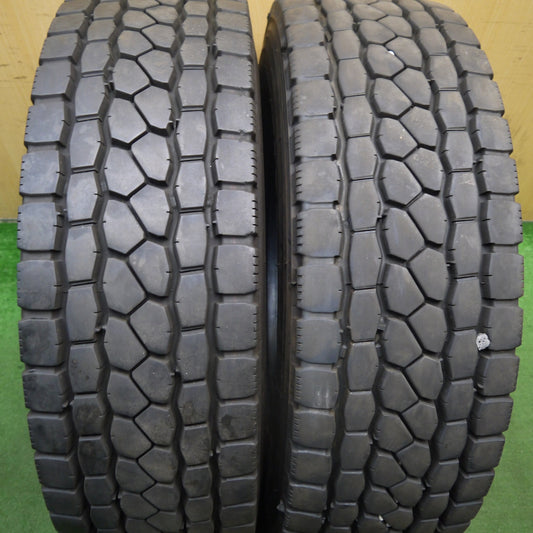 バリ溝！24年！9.5分！2本★トラック タイヤ 265/70R19.5 140/138J ブリヂストン エコピア M801Ⅱ ミックス オールシーズン 19.5インチ★5061103KKノタ
