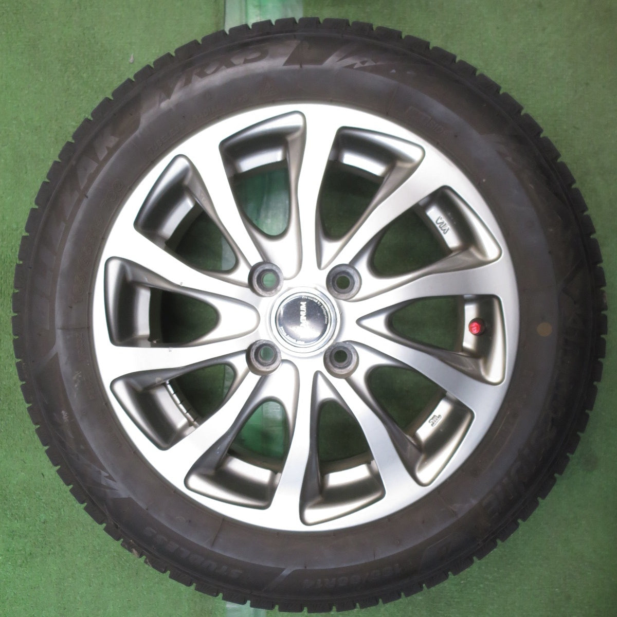 4本価格！24年◎スタッドレス 165/65R14 ブリヂストン ブリザック VRX3 BALMINUM TR10 バルミナ 14インチ PCD100/4H◎6101206NJス