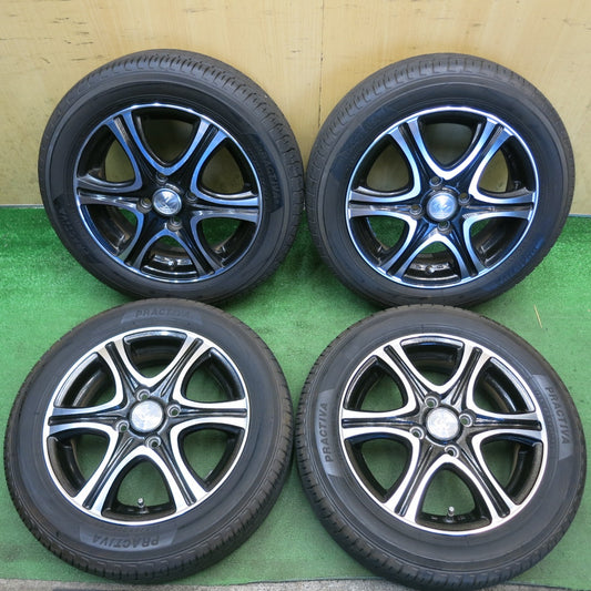バリ溝！9分◎155/65R14 プラクティバ ヨコハマ 製 CEREBRO セレブロ 14インチ PCD100/4H◎6080602HAノ