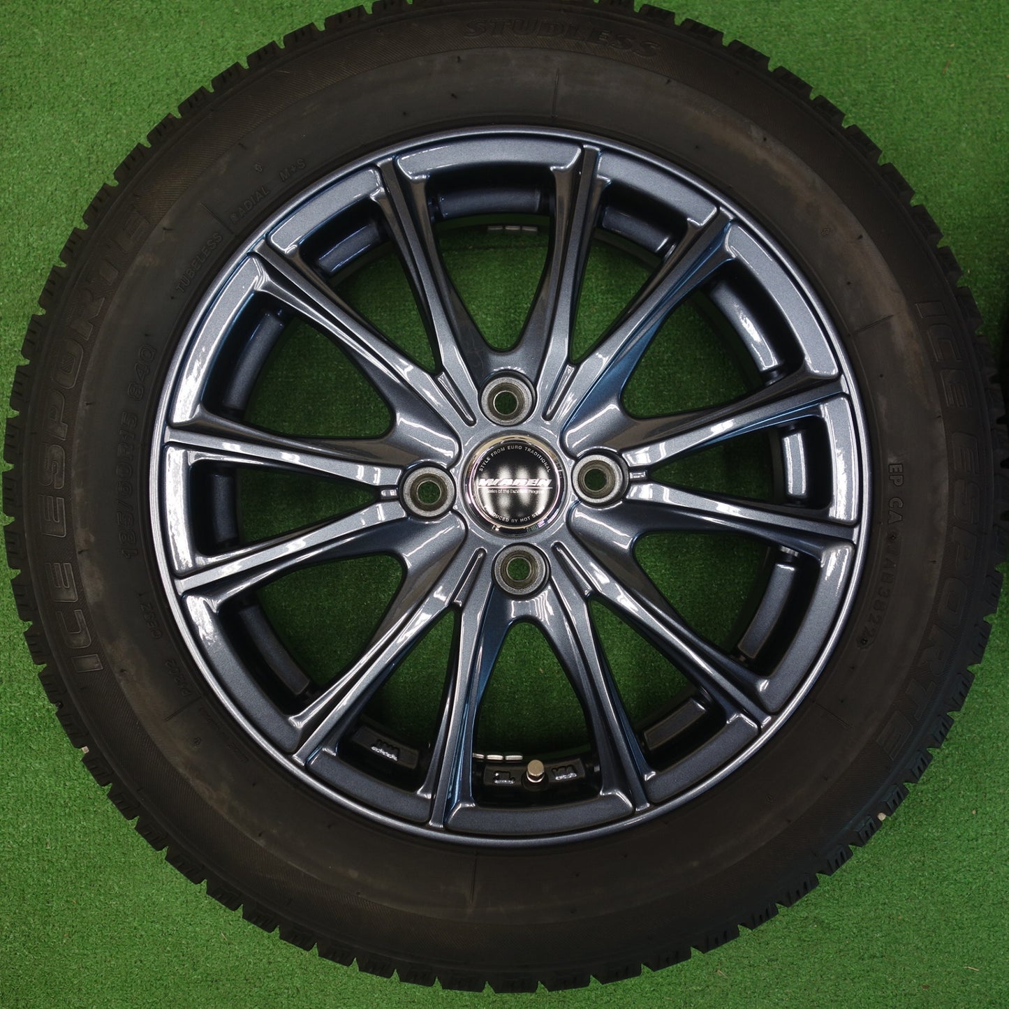 キレイ！22年★スタッドレス 185/60R15 アイスエスポルテ WAREN ヴァーレン 15インチ PCD100/4H★6051103KTス