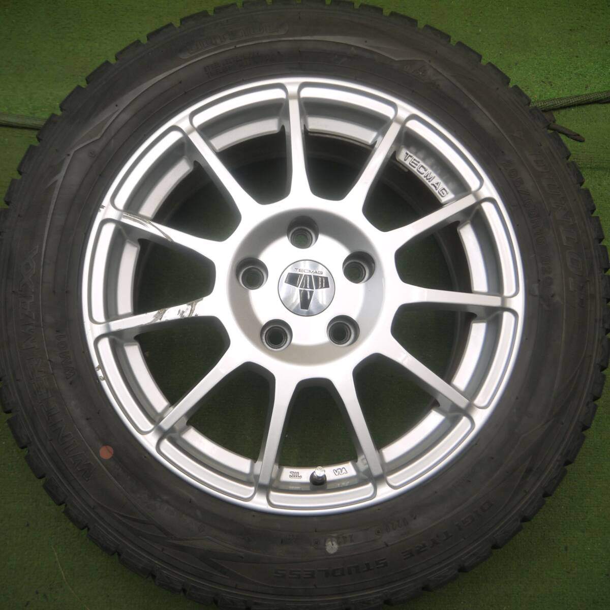4本価格★ベンツ等 TECMAG 205/60R16 スタッドレス ダンロップ ウインターマックス WM01 PCD112/5H★4052709Hス