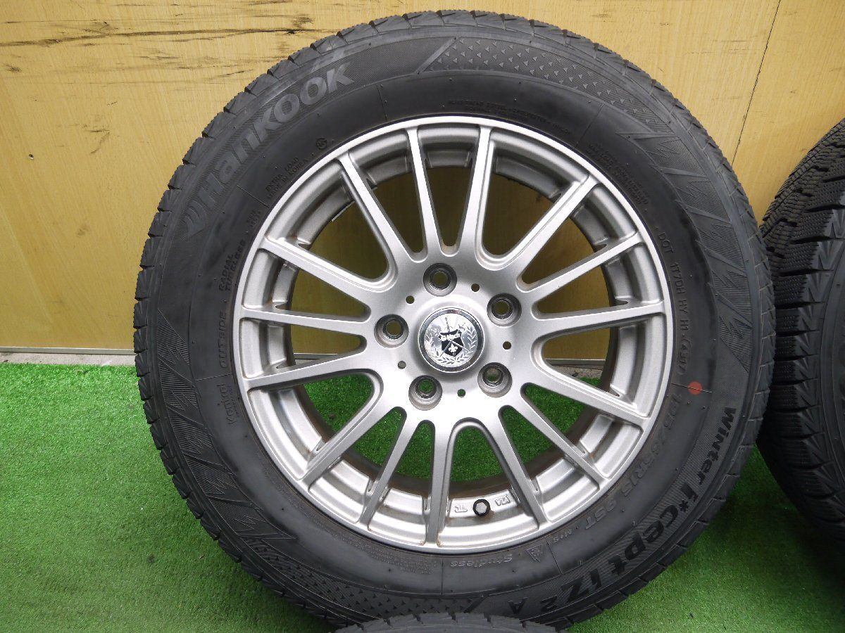 バリ溝！キレイ！9.5分★スタッドレス 195/65R15 ハンコック ウインター アイセプト IZ2A GMach 15インチ PCD114.3/5H★2121312クス
