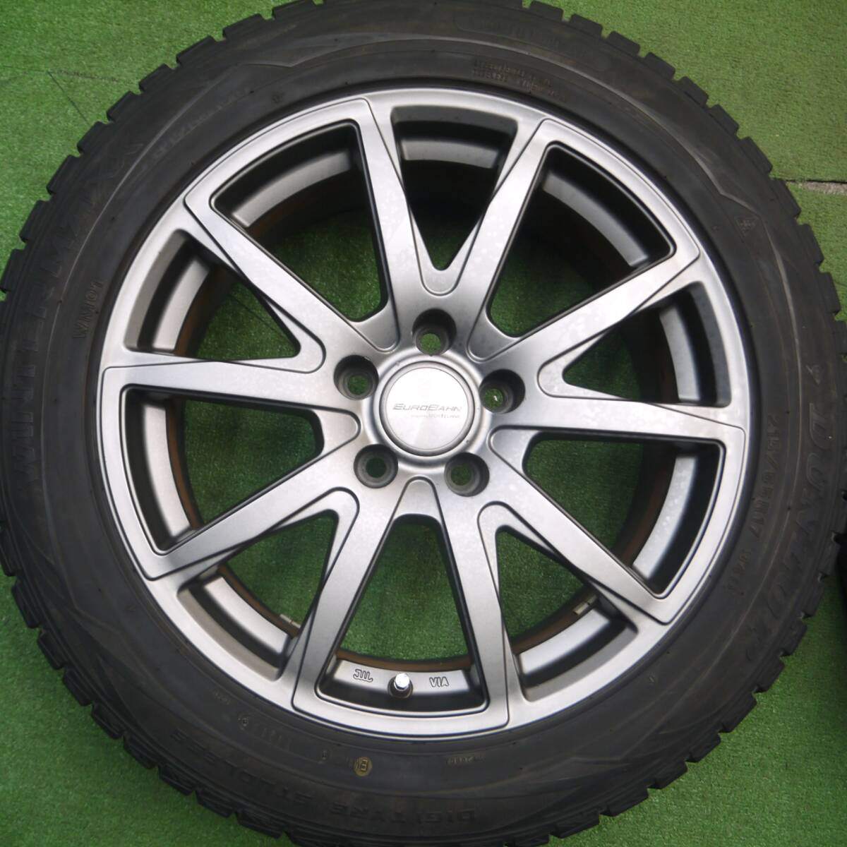 バリ溝！8.5分★ワーゲン等 EUROBAHN SPORTECHNIC 215/55R17 スタッドレス ダンロップ ウインターマックス WM01 17インチ PCD112/5H★5021012Hス