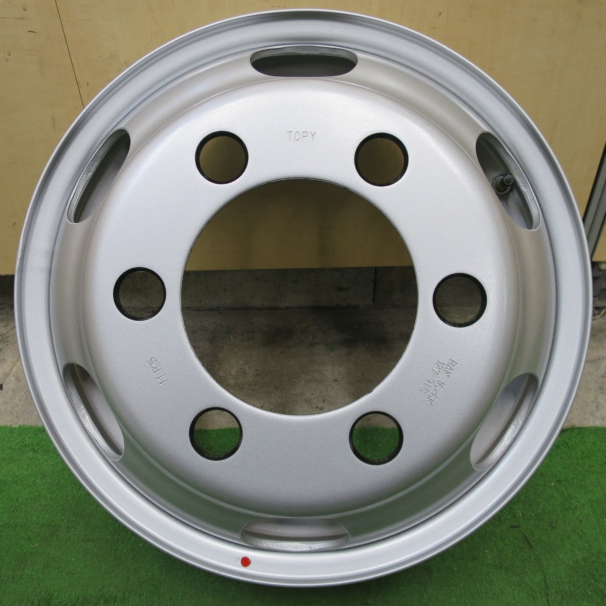 未使用！1本★トラック TOPY スチール ホイール 16インチ 16×6K トピー 127-9TC PCD222.25/6H★6042502ナホ
