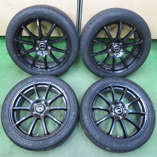 バリ溝！22年！8.5分★スタッドレス 225/45R18 ダヴァンティ WINTOURA+ SCHNEIDER MiD シュナイダー 18インチ PCD114.3/5H★5100902イス