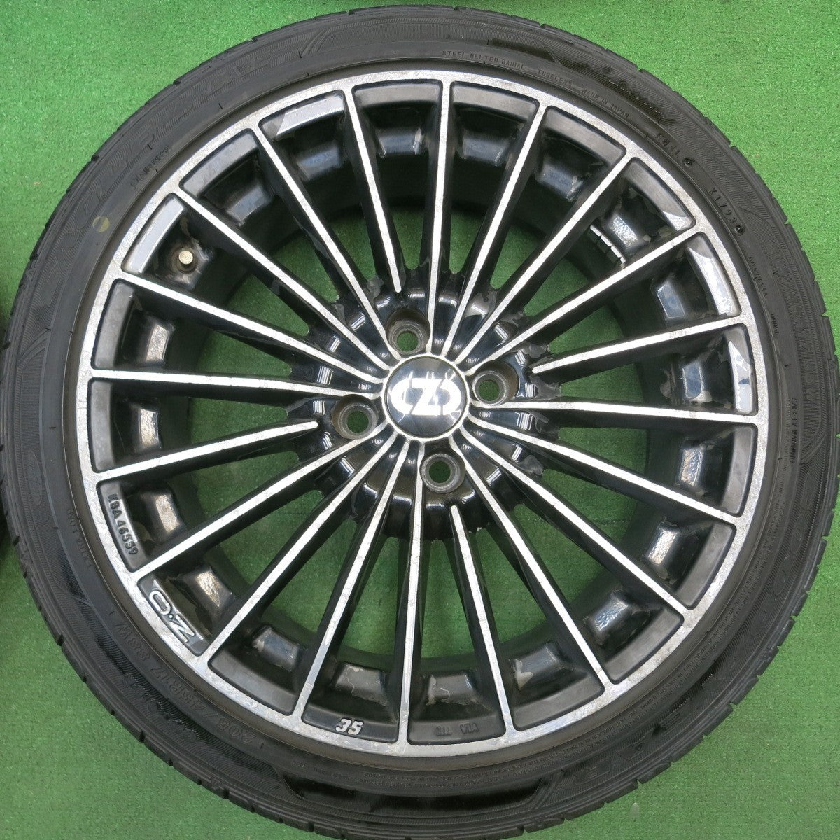 バリ溝！23年！8.5分★O・Z 35 Anniversary 205/45R17 グッドイヤー イーグル LS EXE 17インチ OZ 35アニバーサリー PCD100/4H★6022803HAノ