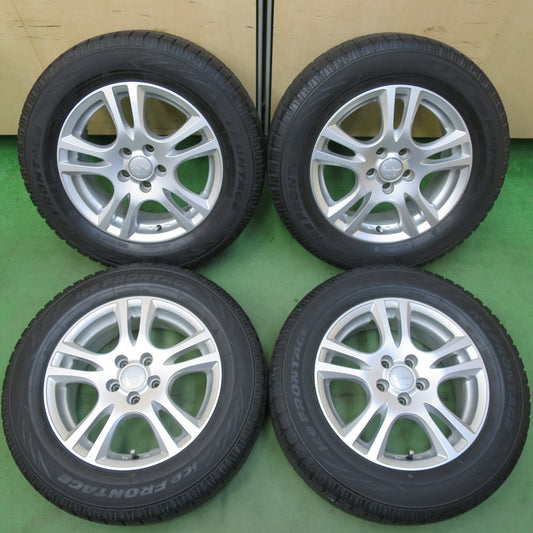 バリ溝！9.5分★プリウス 等 195/65R15 スタッドレス アイスフロンテージ EuroSpeed MANARAY SPORT ユーロスピード 15インチ PCD100/5H★5051507イス