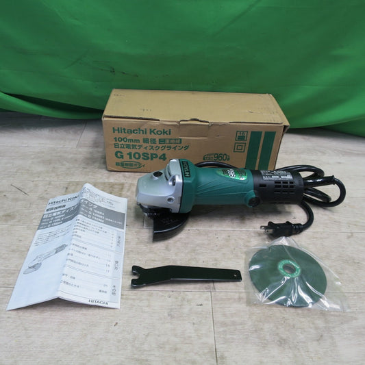 [送料無料] 未使用☆日立工機 電気 ディスク グラインダ 100mm 細径 G10SP4 研磨 研削 電動 工具☆