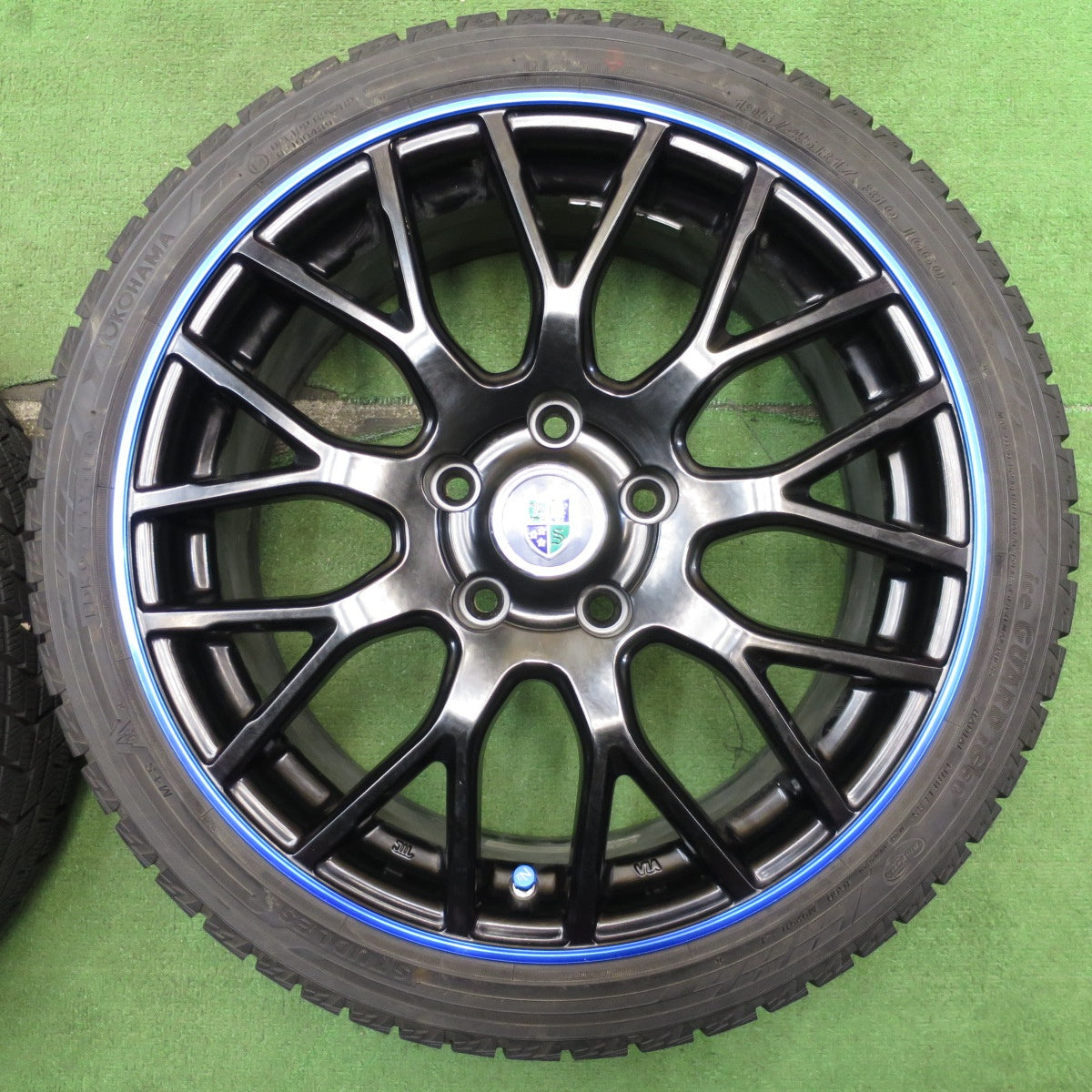 バリ溝！キレイ！9.5分★スタッドレス 195/45R17 ヨコハマ アイスガード iG60 BLEST BahnSport Type-902 ブレスト 17インチ PCD114.3/5H★5060902NJス