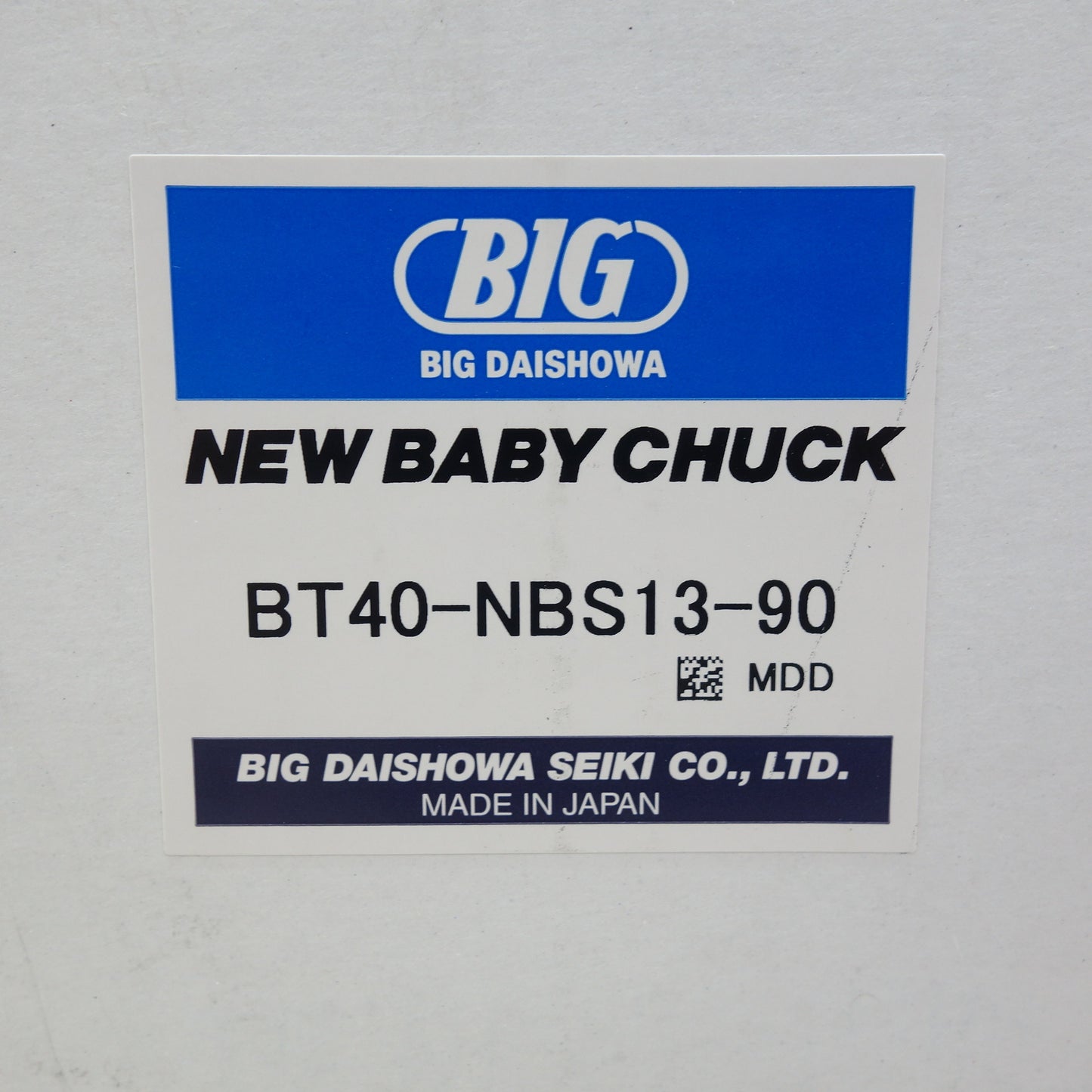 [送料無料] 未使用☆BIG 大昭和精機 ニューベビーチャック BT40-NBS13-90 NEW BABY CHUCK ビッグ 工具☆