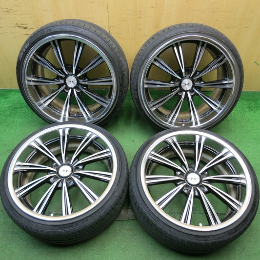 4本価格！22年★MAVERICK 110S SL CURL フランジ 215/35R19 225/35R19 ミネルバ ラジアル F205 マーベリック 19インチ PCD114.3/5H★5053101HAノ