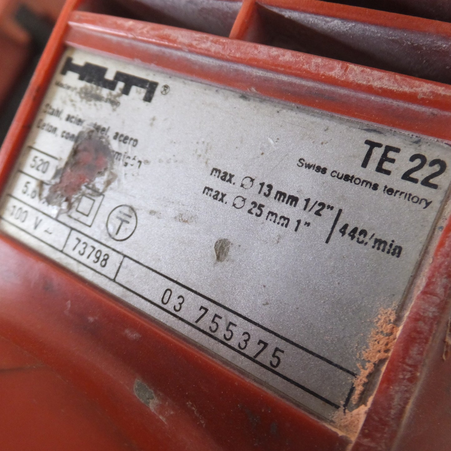 [送料無料] ★ヒルティ HILTI ハンマードリル TE22　100V～ 520W 5.6A★