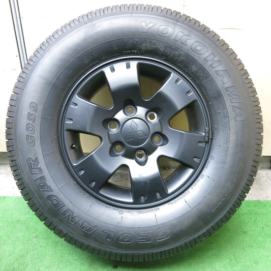 未使用！1本★三菱 パジェロ 純正 カスタム 265/70R16 ヨコハマ ジオランダー G039 スペア 16インチ PCD139.7/6H★5091002ナノ