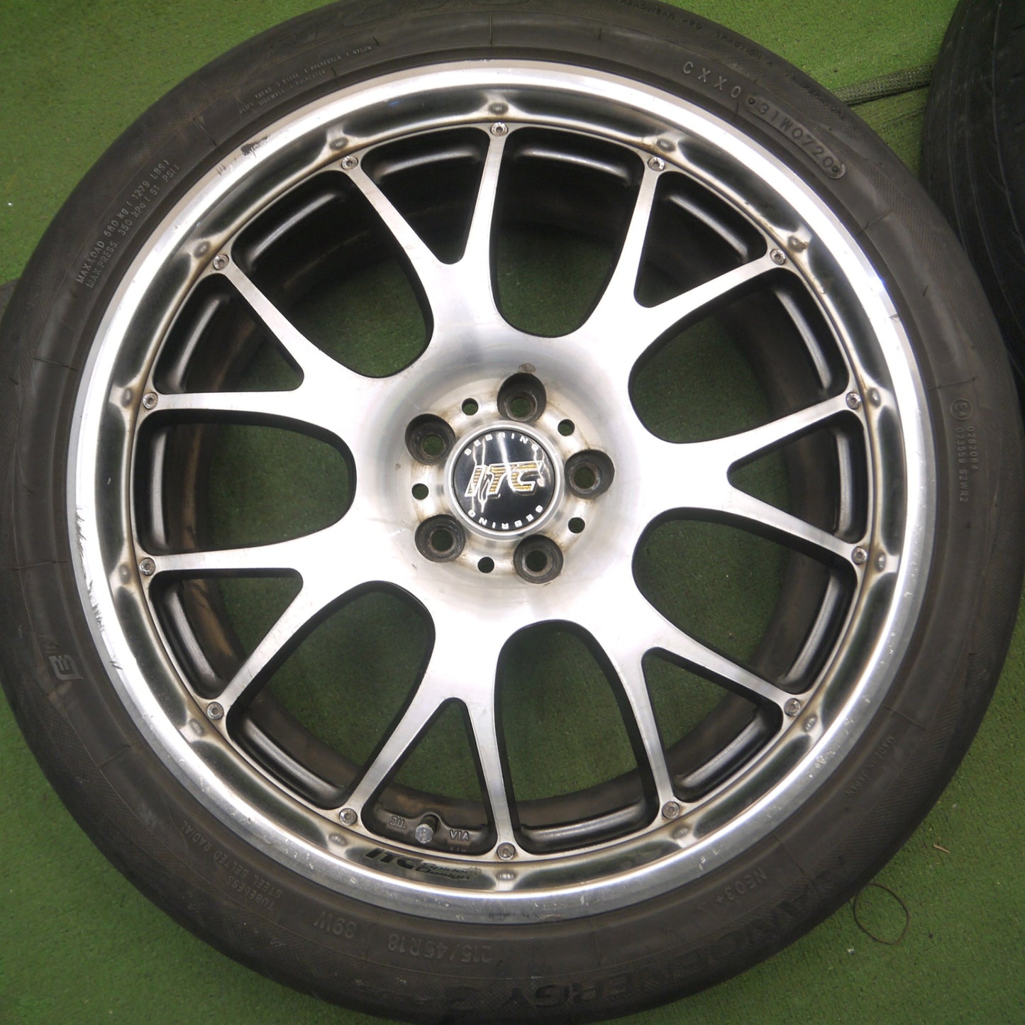 *送料無料* バリ溝！22年！9分★RAYS SEBRING ITC-SD 215/45R18 ハンコック ベンタス V12 evo2 メダリオン CST MD-A1 レイズ セブリング PCD100/5H★4050104Hノ