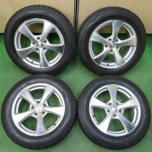バリ溝！8.5分★Leonis AS 215/60R17 スタッドレス ダンロップ ウインターマックス WM01 レオニス PCD114.3/5H★5012208イス