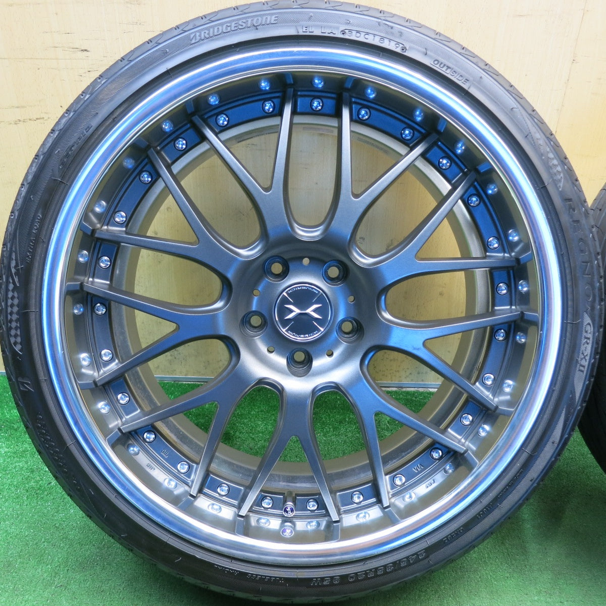 バリ溝！キレイ！9.5分◎MAVERICK 709M 245/35R20 ブリヂストン レグノ GR-X2 マーベリック 20インチ PCD114.3/5H◎6092401HAノ