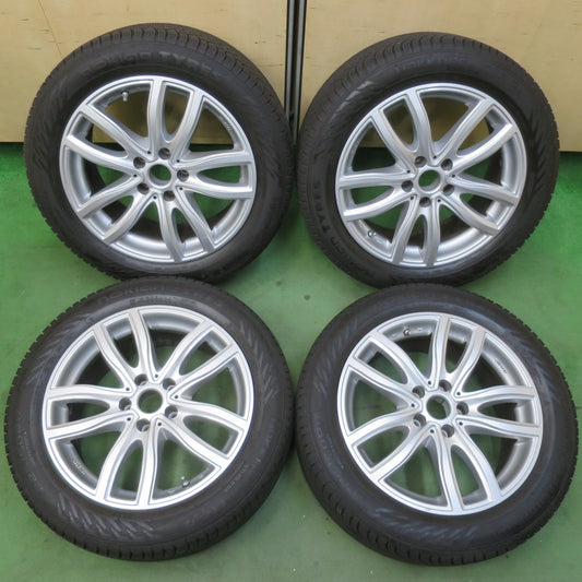 バリ溝！24年！キレイ！9.5分★BMW 等 MAK FAHR 225/50R17 スタッドレス ノキアン タイヤ ハッカペリッタ R5 ファー 17インチ PCD112/5H★6010607イス
