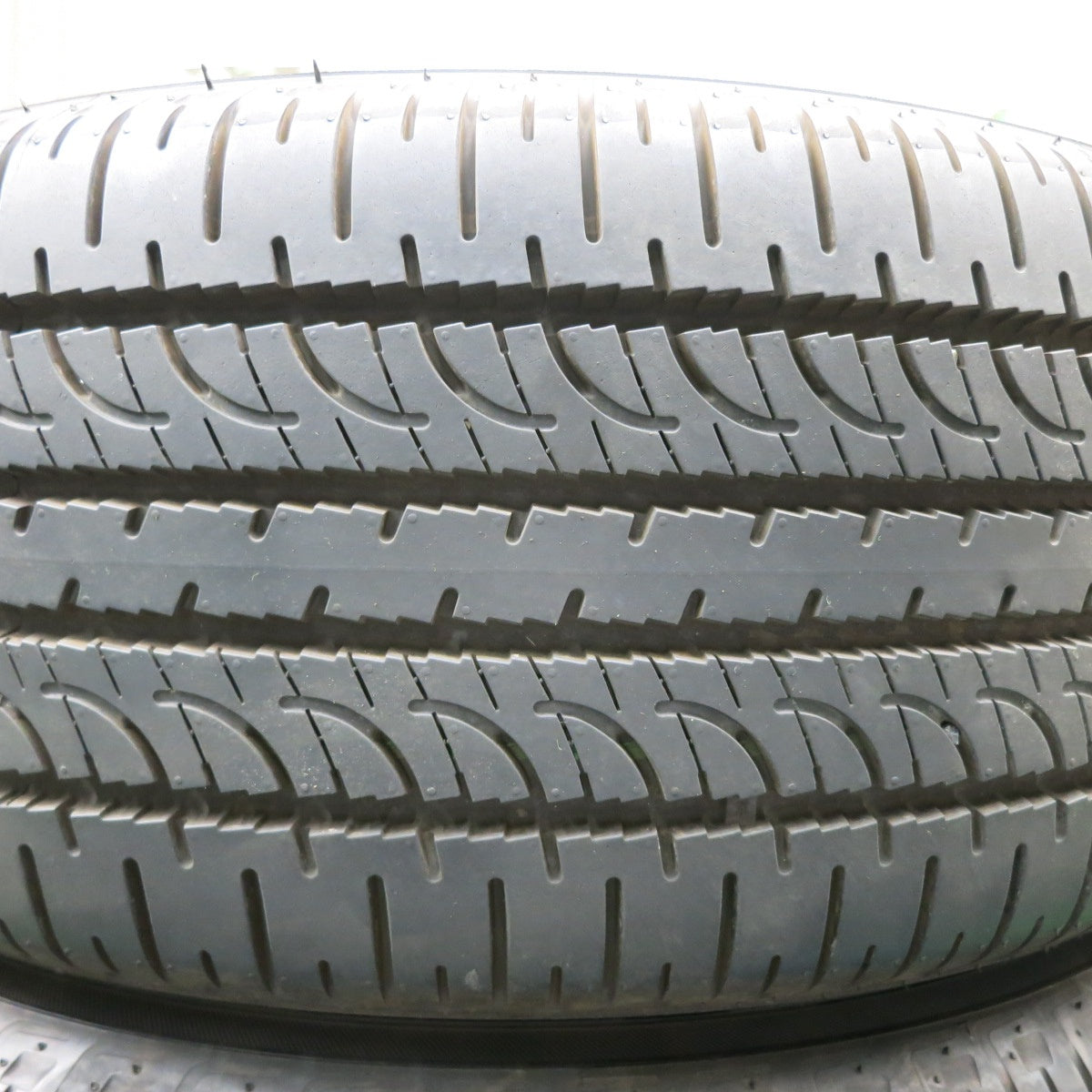 *送料無料* 超バリ溝！23年！綺麗！ほぼ10分★三菱 デリカ D:5 純正 ENKEI 225/55R18 ヨコハマ ジオランダー SUV G055E D5 PCD114.3/5H★4042604NJノ