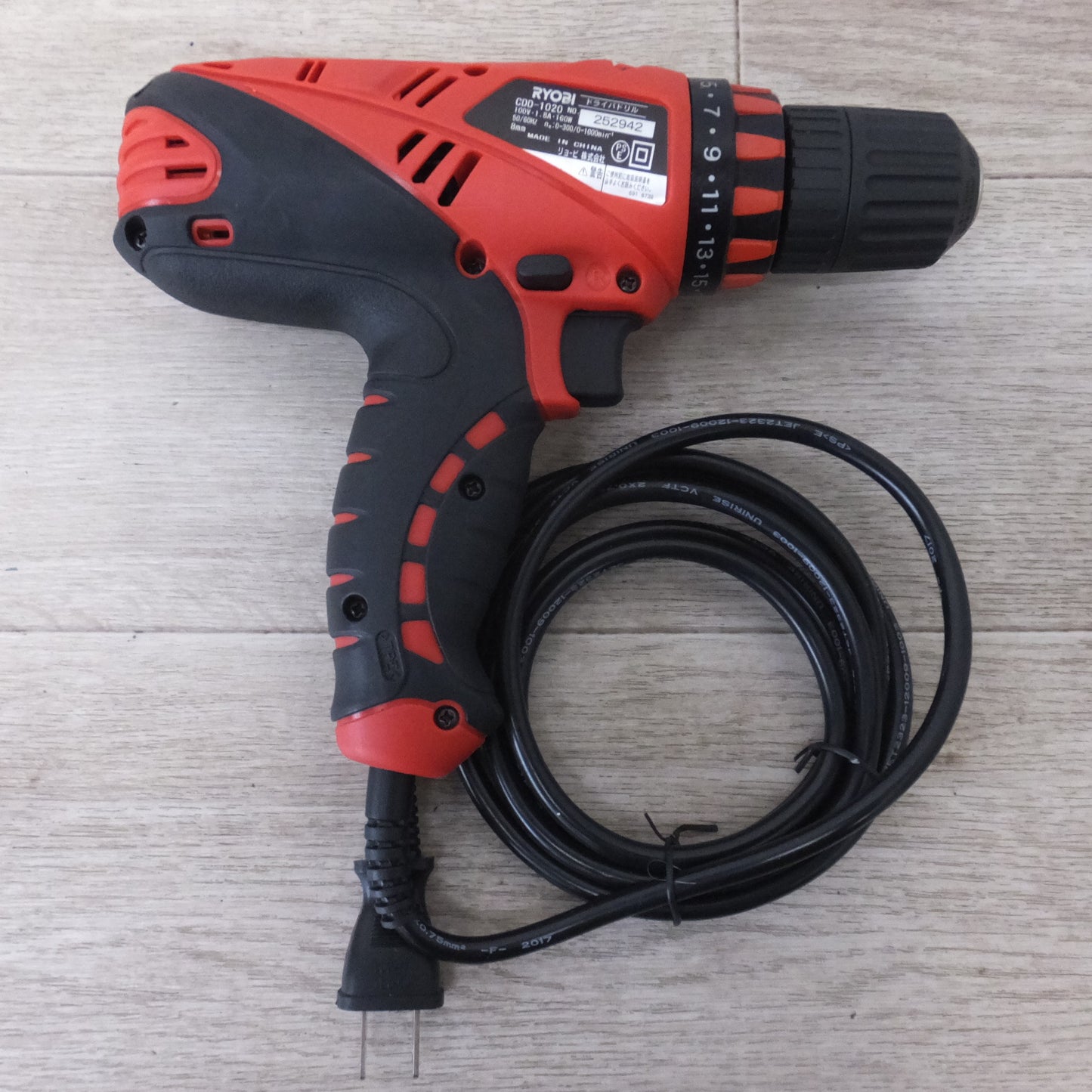 [送料無料] キレイ★リョービ RYOBI ドライバドリル CDD-1020　100V 1.8A 160W 50/60Hz★