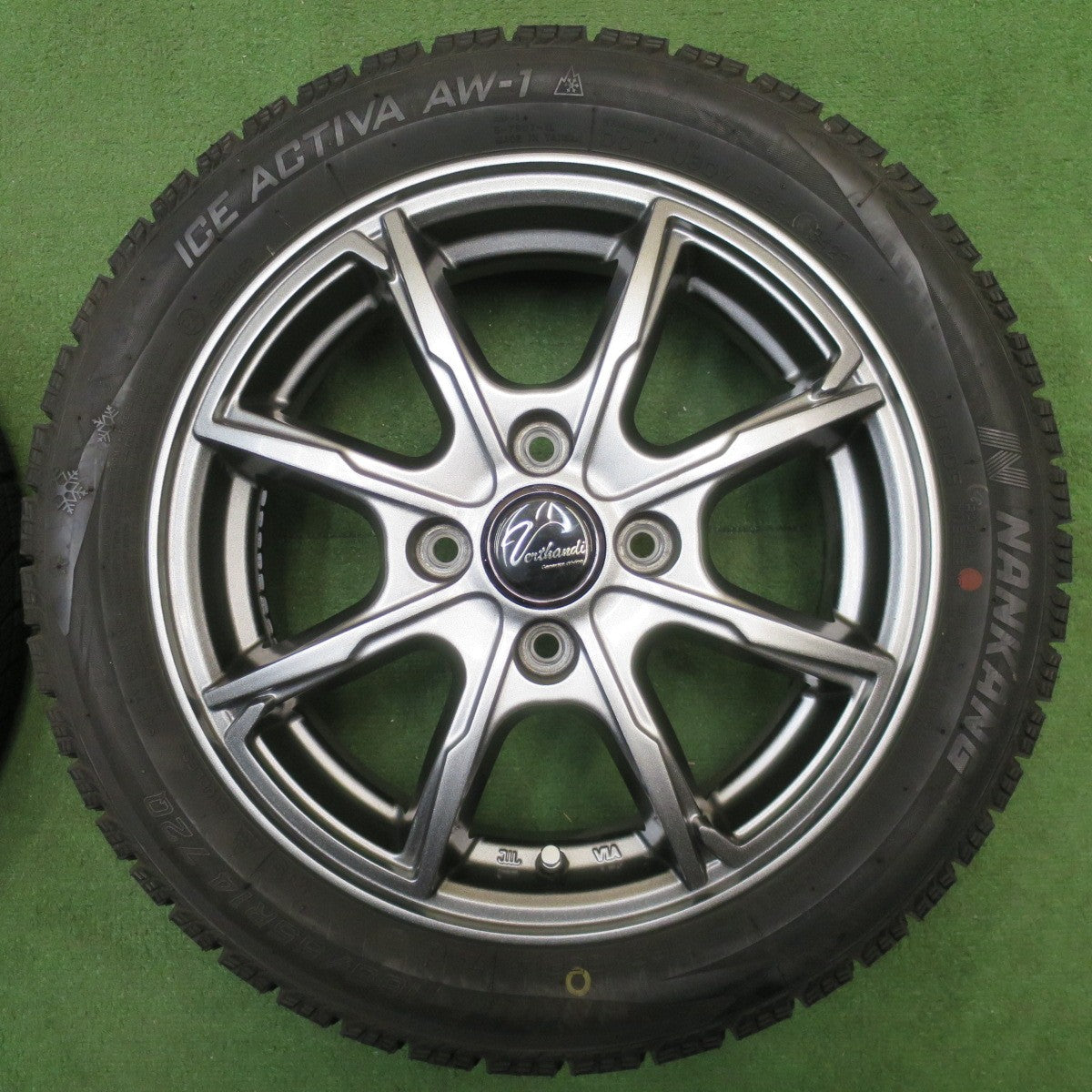 バリ溝！23年！8.5分★スタッドレス 165/55R14 ナンカン アイスアクティバ AW-1 Verthandi ヴェルザンディ 14インチ 軽サイズ ワゴンR ゼスト 等 PCD100/4H★6031806NJス