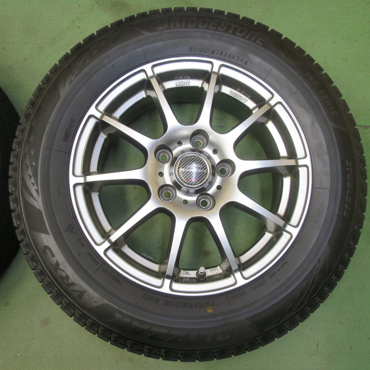 バリ溝！24年！ほぼ10分◎スタッドレス 195/65R15 ブリヂストン ブリザック VRX3 SCHNEIDER ATECH シュナイダー 15インチ PCD114.3/5H◎6092308イス