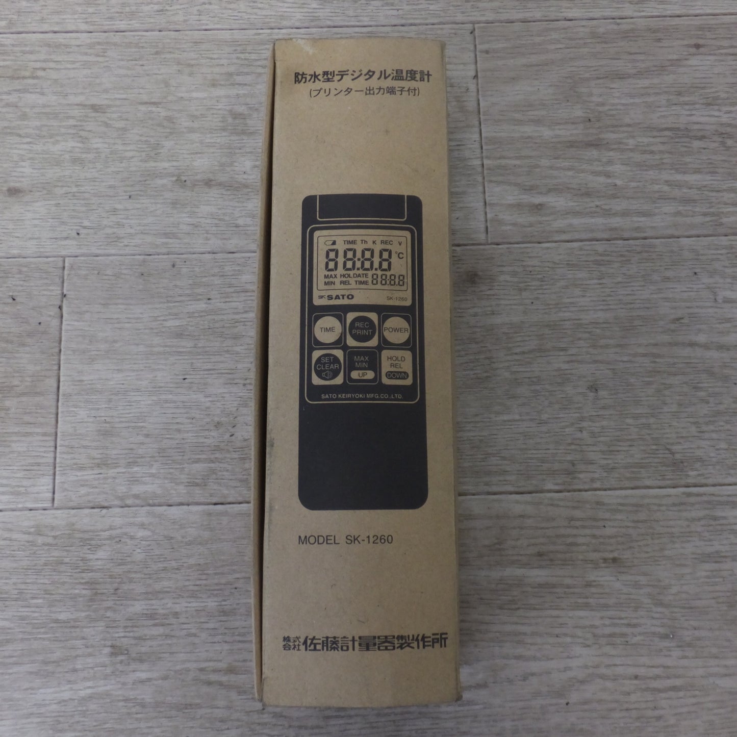 ★佐藤計量器 SATO 防水型デジタル温度計 プリンター出力端子付 SK-1260 　熱電対センサ SK-S307K 2点 セット★ [送料無料]