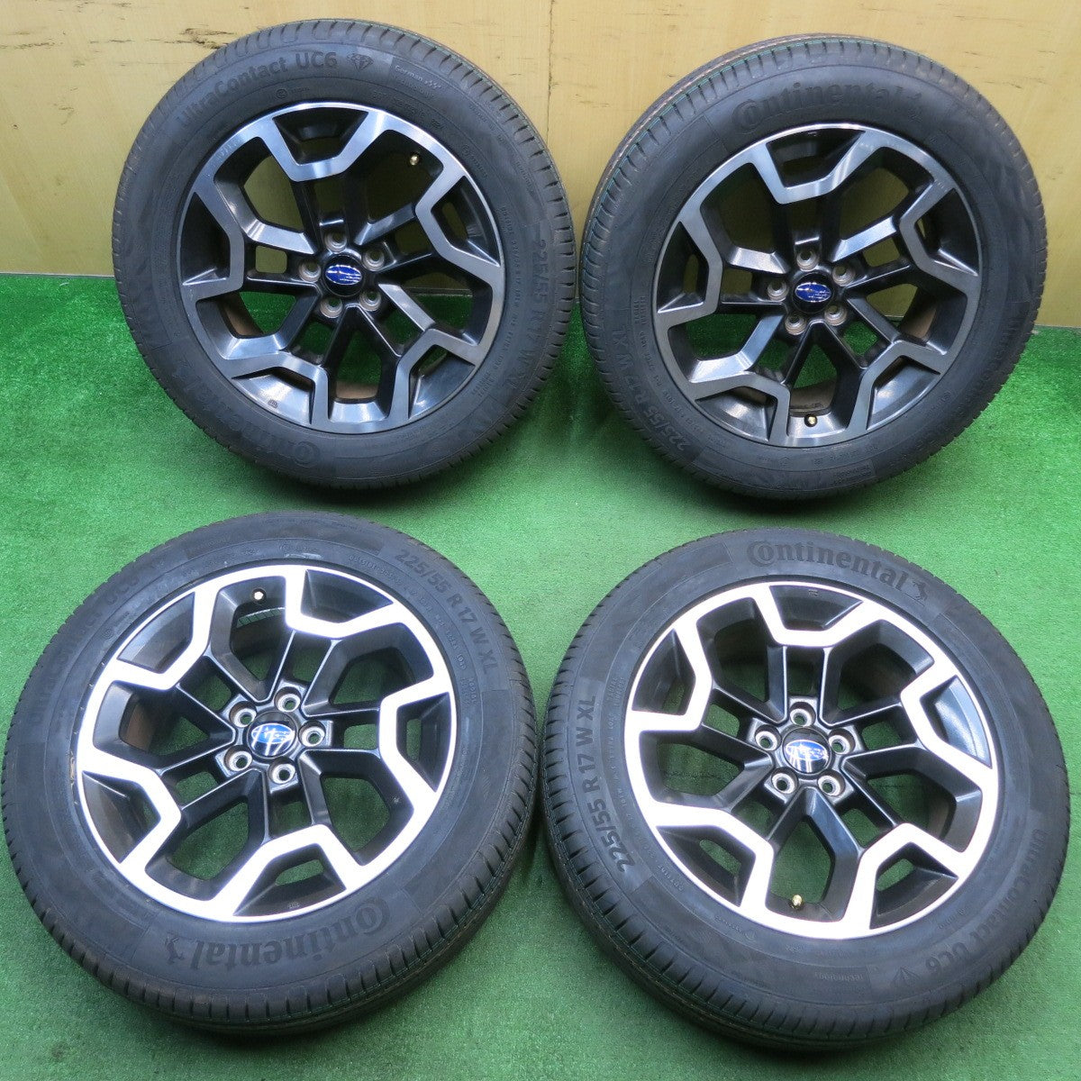 未使用！24年★スバル GP7 XV 純正 225/55R17 コンチネンタル ウルトラコンタクト UC6 17インチ PCD100/5H★5042203TNノ