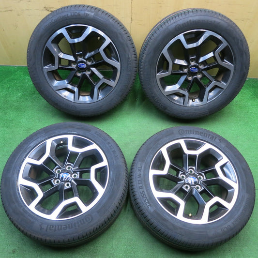 未使用！24年★スバル GP7 XV 純正 225/55R17 コンチネンタル ウルトラコンタクト UC6 17インチ PCD100/5H★5042203TNノ