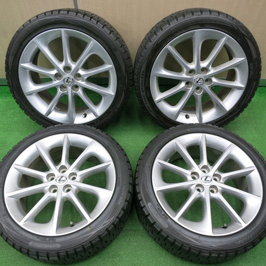 [送料無料] バリ溝！8.5分★レクサス CT バージョンL 純正 215/45R17 スタッドレス ダンロップ ウインターマックス WM01 17インチ PCD100/5H★4111803NJス