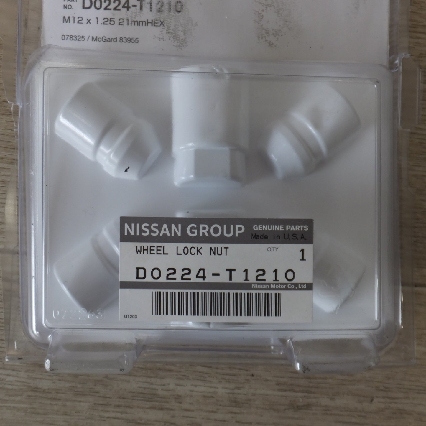 [送料無料] ★マックガード製 日産 純正 ホイールロックセット D0224-T1210 M12×1.25 21mmHEX★