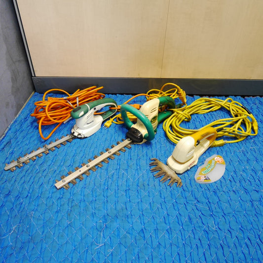 [送料無料] 3点まとめ売り☆マキタ 260mm ミニ 生垣 バリカン MUH260 300mm MUH304 リョービ AB-1610 RYOBI コード式 makita RYOBI トリマー☆
