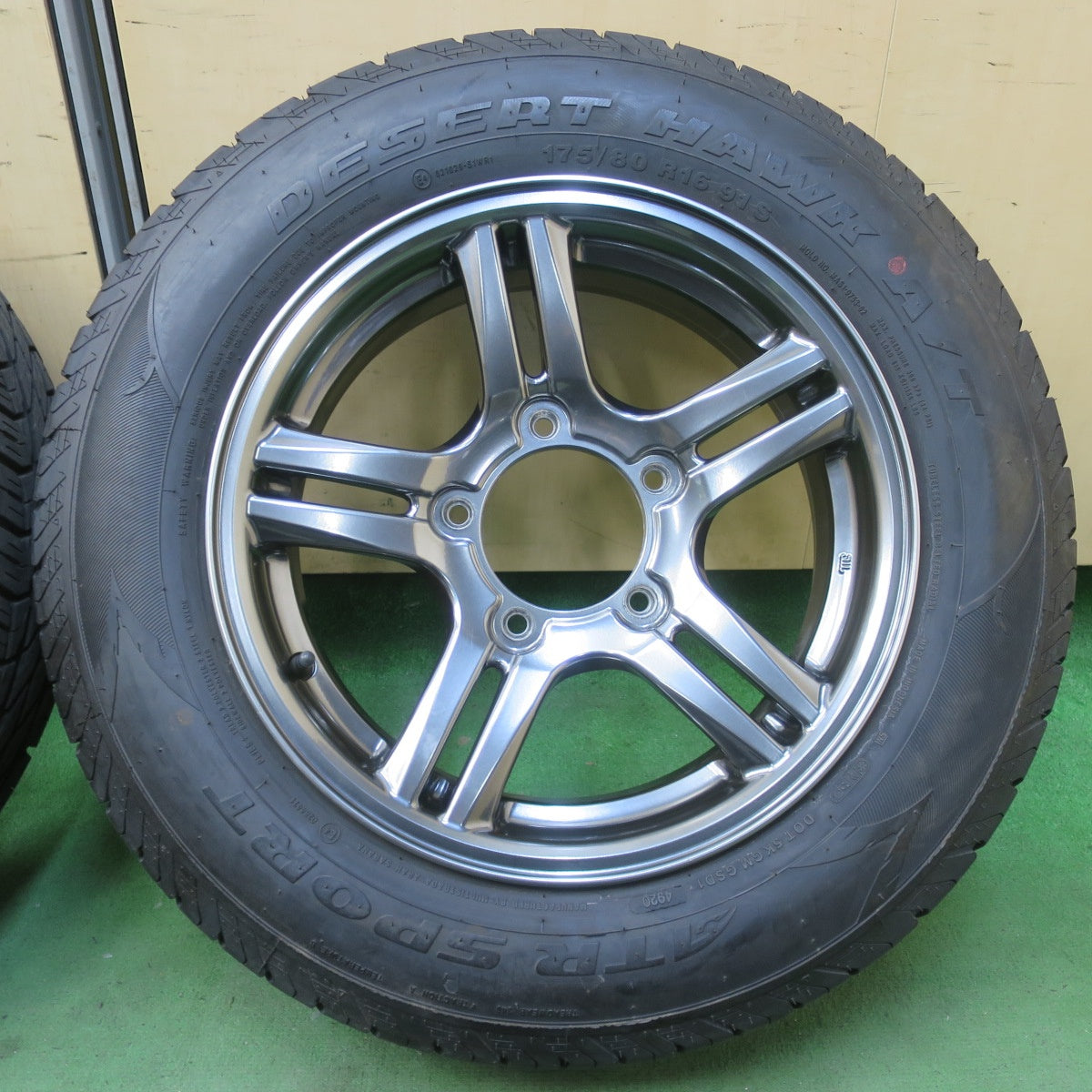 バリ溝！キレイ！8.5分★スズキ ジムニー ランドベンチャー クロスアドベンチャー 純正 175/80R16 ATR SPORT DESERT HAWK A/T 16インチ PCD139.7/5H★6022808イノ