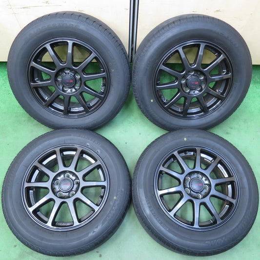 バリ溝！21年！キレイ！9.5分★プリウス 等 195/65R15 ブリヂストン ネクストリー エコピア Version DR Circlar 共豊 サーキュラー バージョンDR 15インチ PCD100/5H★5060504イノ