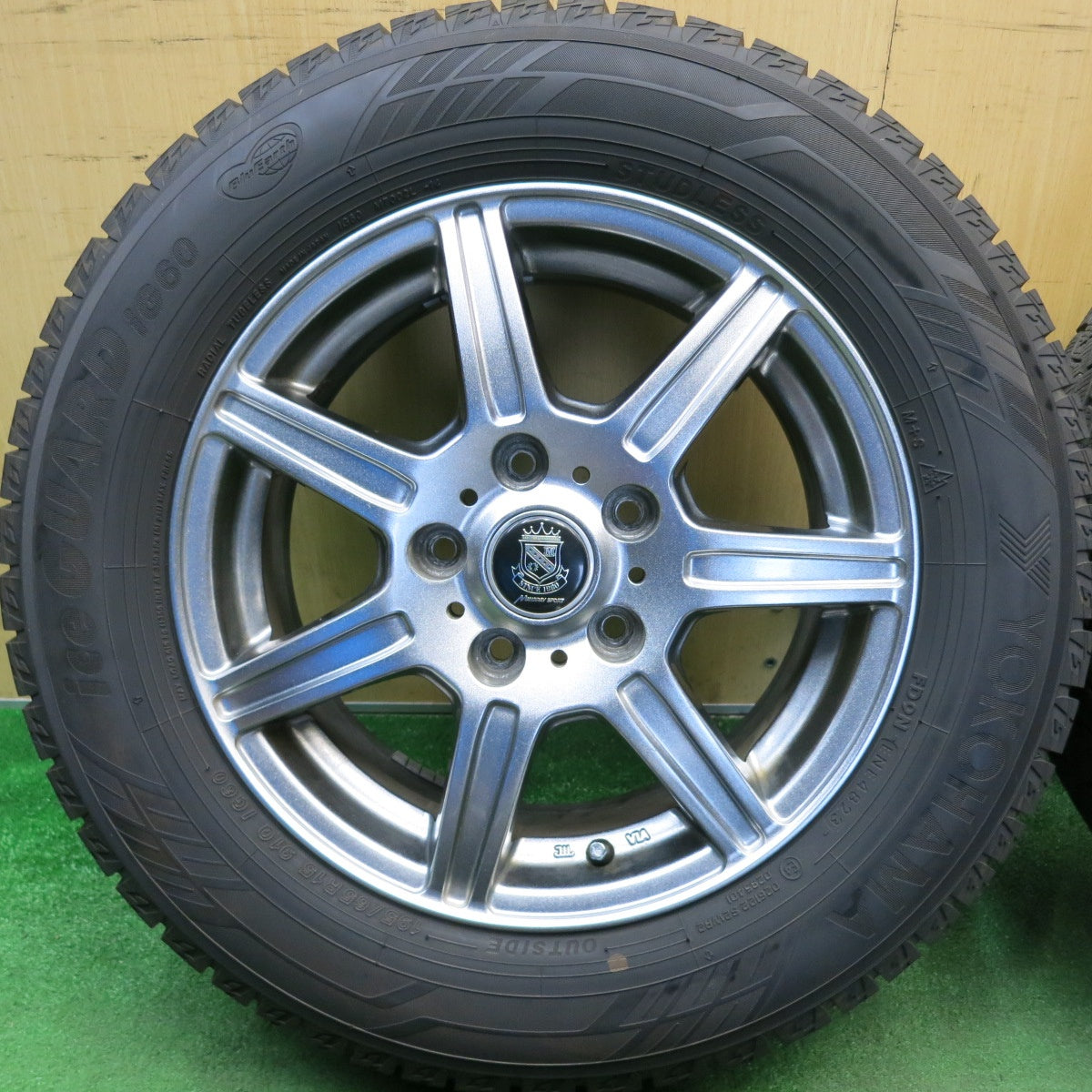 バリ溝！23年！9.5分★スタッドレス 195/65R15 ヨコハマ アイスガード iG60 MANARAY SPORT マナレイ スポーツ 15インチ PCD114.3/5H★6042302HAス