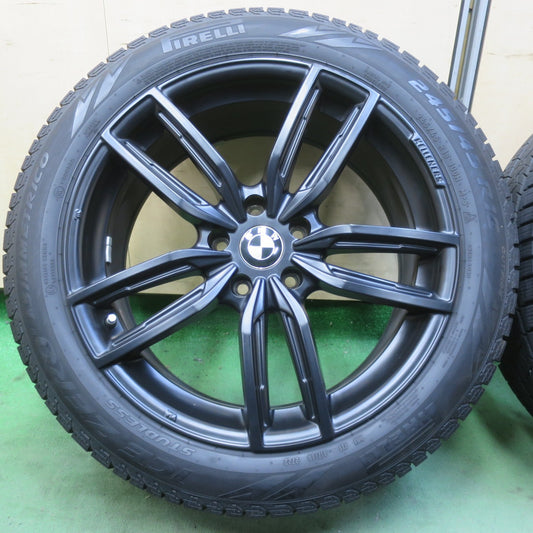 バリ溝!22年!8.5分◎BMW 等 KELLENERS 245/45R18 スタッドレス ピレリ アイスゼロ アシンメトリコ ケレナーズ 18インチ PCD112/5H◎6092908イス