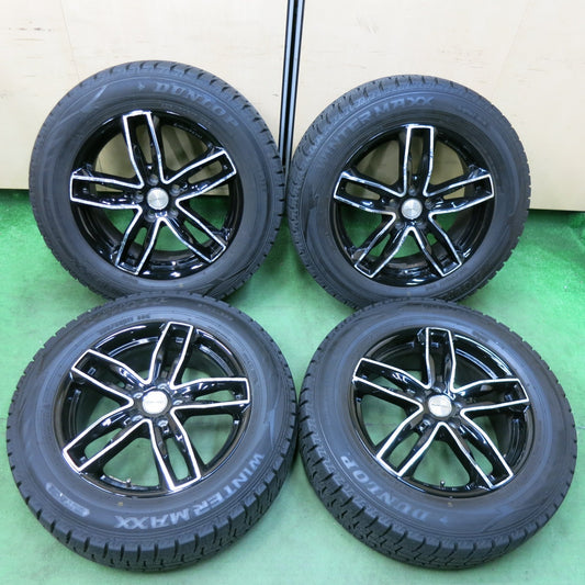 [送料無料] バリ溝！20年！9.5分★プジョー 等 EUROTECH 225/60R17 スタッドレス ダンロップ ウインターマックス WM02 ユーロテック 17インチ PCD108/5H★4122501SYス