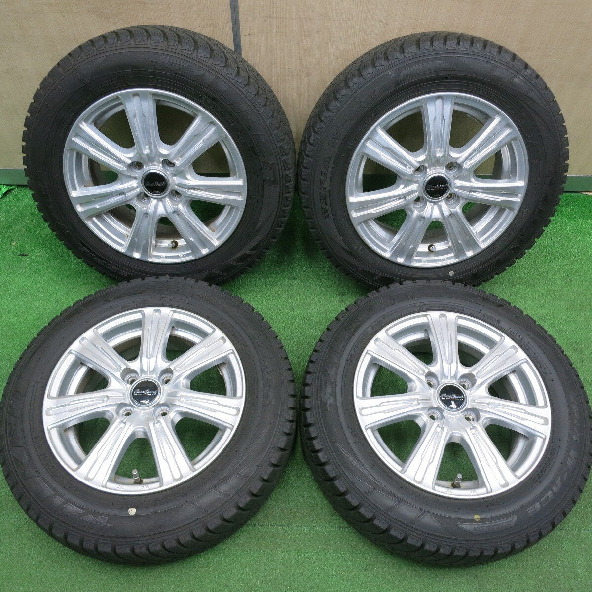 バリ溝！8.5分★スタッドレス 165/70R14 ファルケン エスピア W-ACE Eurospeed MiD ユーロスピード 14インチ PCD100/4H★5011202HAス