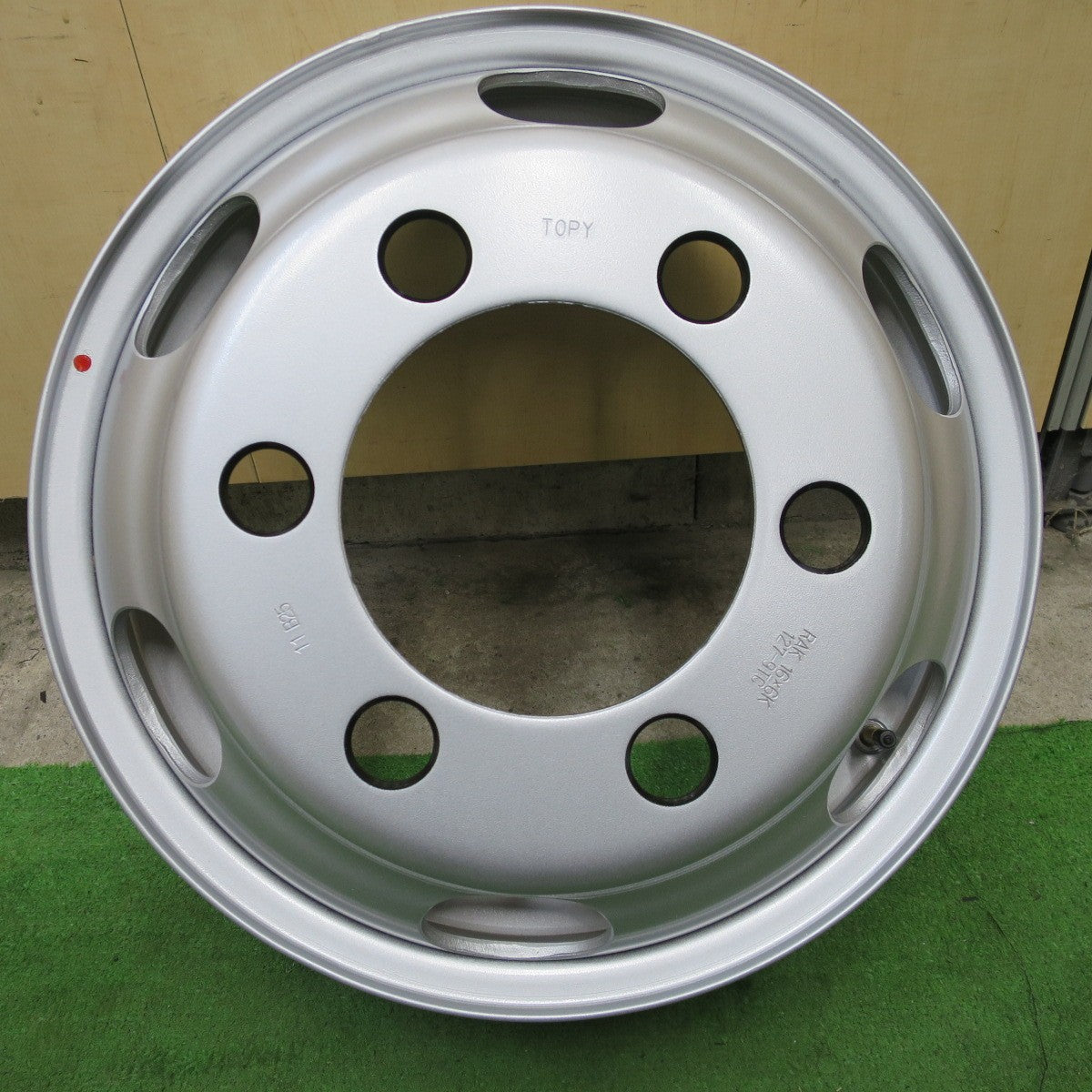 未使用！1本★トラック TOPY スチール ホイール 16インチ 16×6K トピー 127-9TC PCD222.25/6H★6042501ナホ