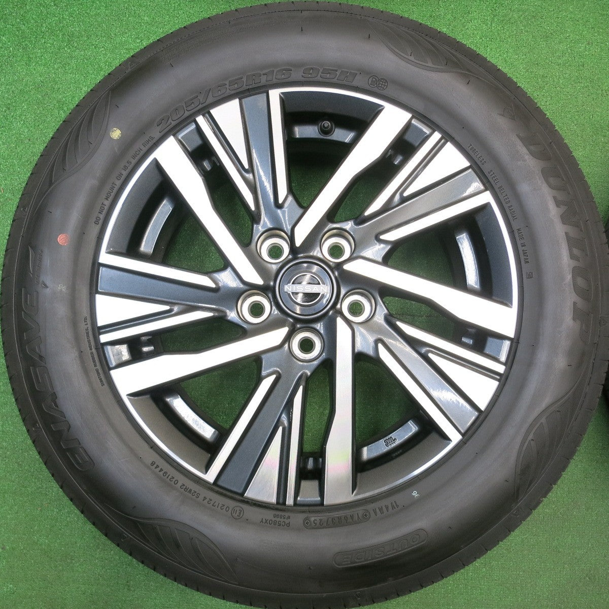 新車外し！25年★日産 C28 セレナ 純正 205/65R16 ダンロップ エナセーブ EC350+ 16インチ PCD114.3/5H★6010205HAノ
