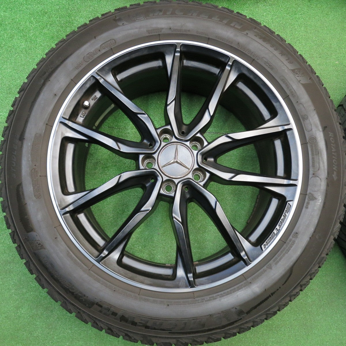 4本価格！21年★ベンツ 等 EUROTECH GL-LINE 235/55R19 スタッドレス ミシュラン X-ICE SNOW SUV ユーロテック GLライン 19インチ PCD112/5H★5112007HAス
