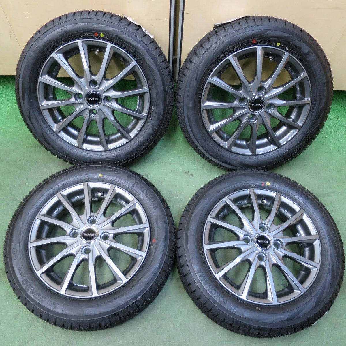未使用！25年◎スタッドレス 155/65R14 ヨコハマ アイスガード iG70 BALMINUM AR12 バルミナ 14インチ PCD100/4H◎6080903イス