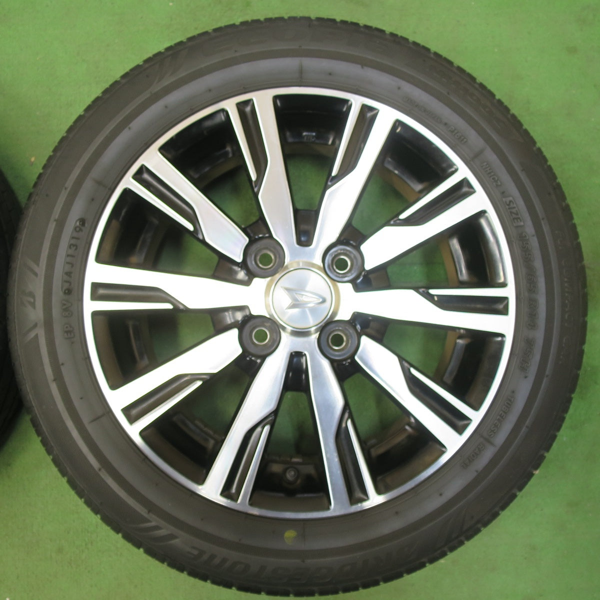 [送料無料] 4本価格★ダイハツ LA600S タント カスタム 純正 155/65R14 ブリヂストン エコピア NH100C 14インチ PCD100/4H★5040503イノ