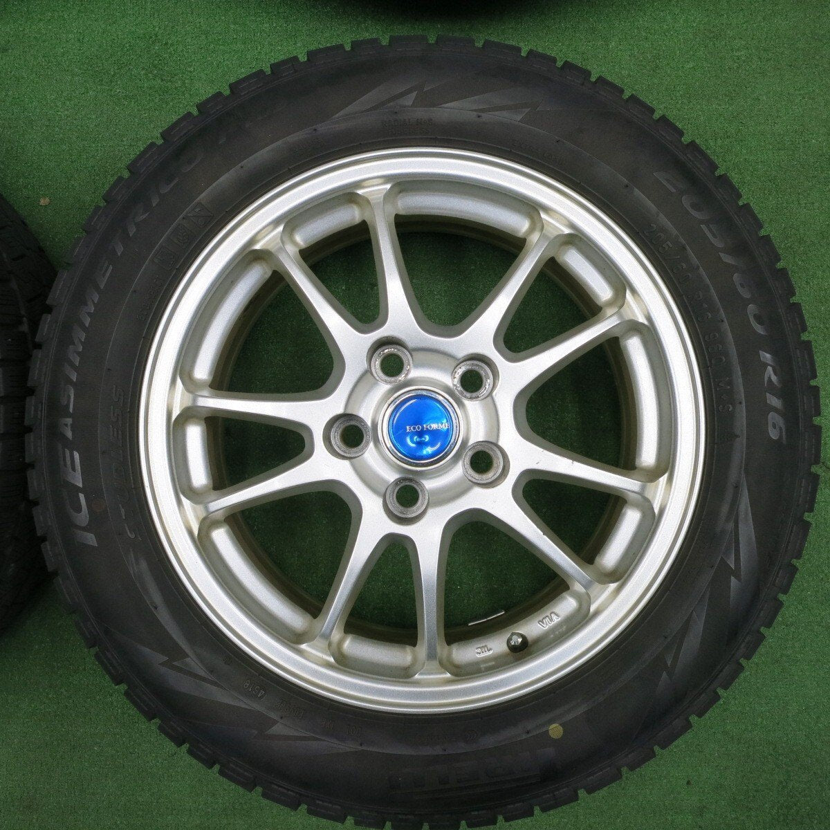 4本★スタッドレス 205/60R16 ピレリ アイスアシンメトリコ プラス ECO FORME エコフォルム 16インチ PCD114.3/5H★4122002TNス