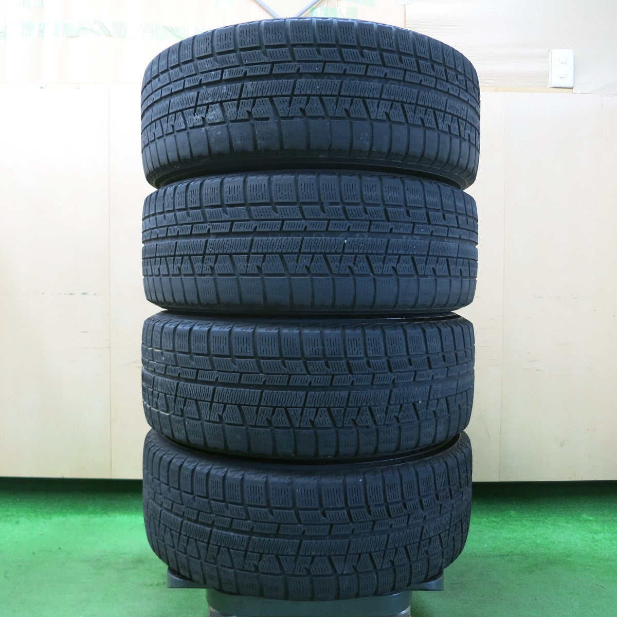 *送料無料* キレイ★カローラツーリング等 LM SPORT 205/55R16 スタッドレス ヨコハマ アイスガード iG50 プラス LMスポーツ PCD100/5H★4042701イス